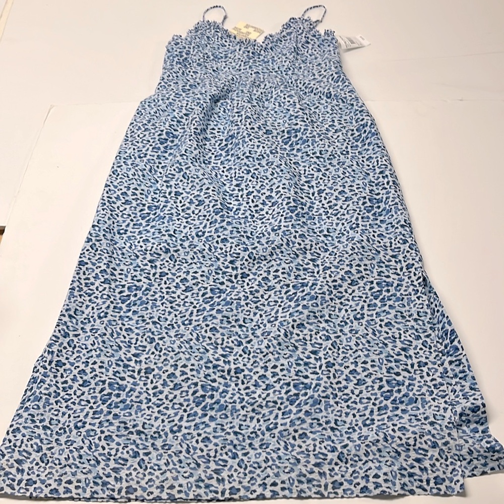 Pferdgarten blue leopard maxi dress